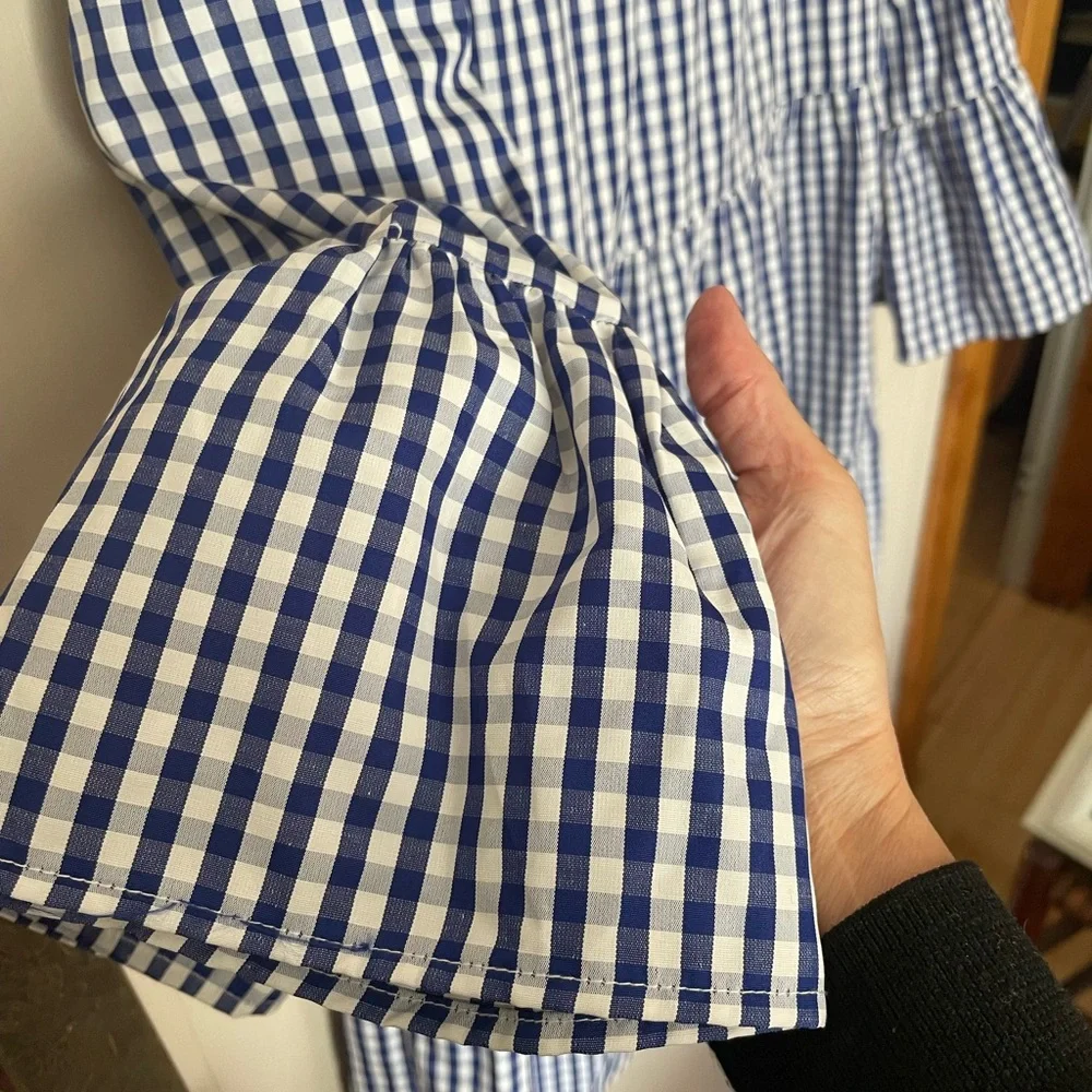 Ripe Blue Gingham Mini Dress - Picture 7 of 7